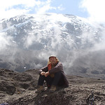 At the pass with Kilimanjaro behind