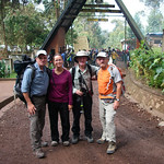 NABMA members at Machame gate.
There are 6 different main routes - all lead through five climatic zones.
Success rate - about 50%
