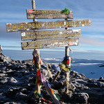 Uhuru Peak 5895 m - meaning "freedom peak"
