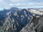 Views around us are more and more spectacular.
The view towards the south...
