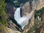 Yellowstone River waterfall.